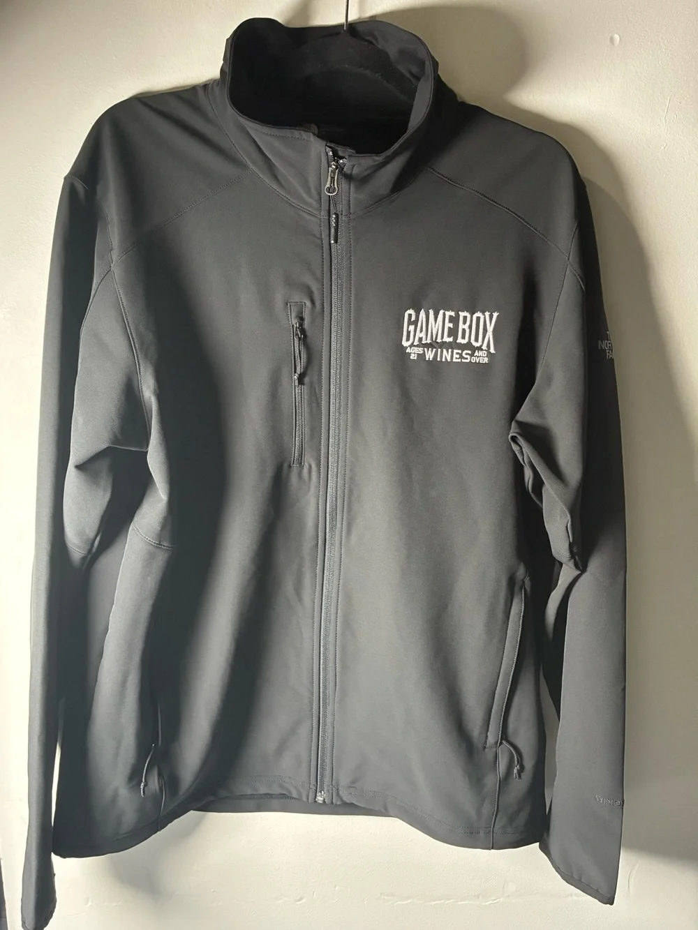 The North Face Game Box Black Softshell Jacket - Men Size Large